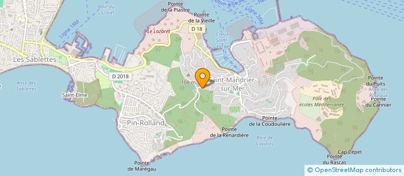 localisation de l'entreprise CENTRE NAUTIQUE DE SAINT MANDRIER à SAINT MANDRIER SUR MER
