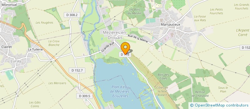 localisation de l'entreprise CENTRE NAUTIQUE PAYS DROUAIS à MEZIERES-EN-DROUAIS
