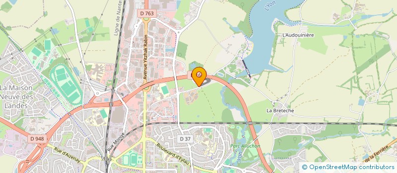 localisation de l'entreprise CENTRE NAUTIQUE YONNAIS à ROCHE SUR YON (LA)