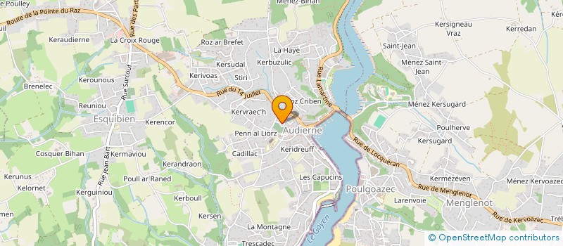 localisation de l'entreprise CENTRE NAUTISME ET PLEIN AIR à AUDIERNE