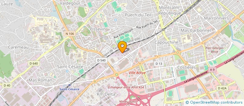 localisation de l'entreprise CENTRE NIMOIS DE CONTROLE AUTOMOBILE à NIMES