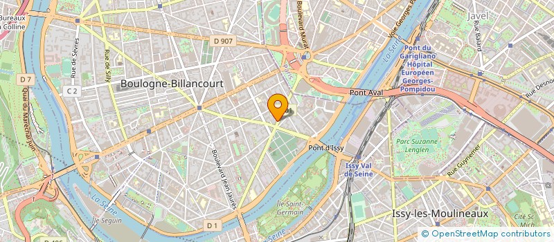 localisation de l'entreprise CENTRE NOUVEAU PSYCHOLOGIE ET DE GESTION à BOULOGNE-BILLANCOURT