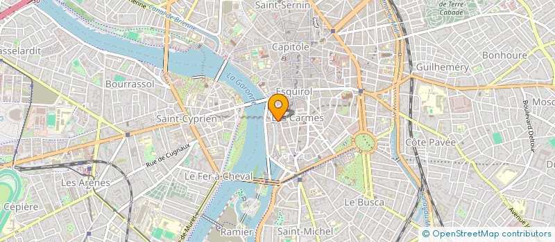 localisation de l'entreprise CENTRE OCCITAN DES MUSIQUES ET DANSES TRADITIONNELLES TLSE MIDI P à TOULOUSE