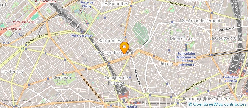 localisation de l'entreprise CENTRE OMEGA  PARIS