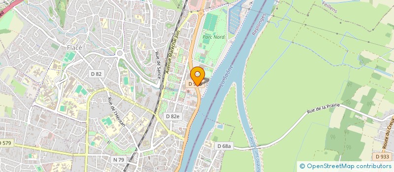 localisation de l'entreprise CENTRE OMNISPORT DE MACON à MACON