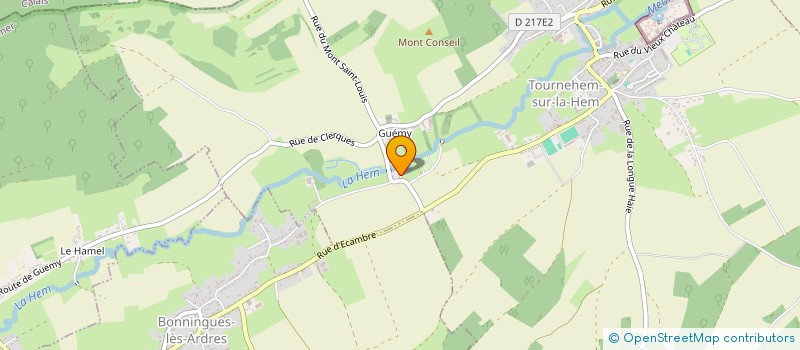 localisation de l'entreprise CENTRE OPHTALMOLOGIQUE DE L'AUDOMAROIS  TOURNEHEM-SUR-LA-HEM