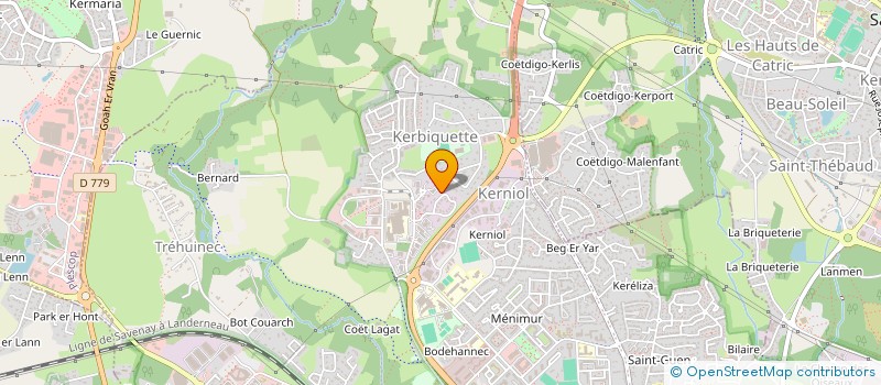 localisation de l'entreprise CENTRE OPHTALMOLOGIQUE DU FORUM à VANNES