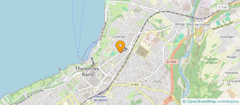 localisation de l'entreprise CENTRE OPHTALMOLOGIQUE DU LEMAN à THONON-LES-BAINS