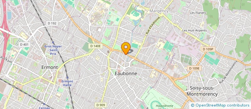 localisation de l'entreprise CENTRE OPHTALMOLOGIQUE EAUBONNE à EAUBONNE