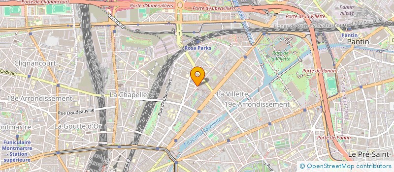 localisation de l'entreprise CENTRE OPHTALMOLOGIQUE FLANDRE CRIMEE  PARIS