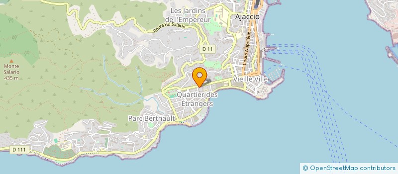 localisation de l'entreprise CENTRE OPHTALMOLOGIQUE GIAMMATTEI PAOLI à AJACCIO