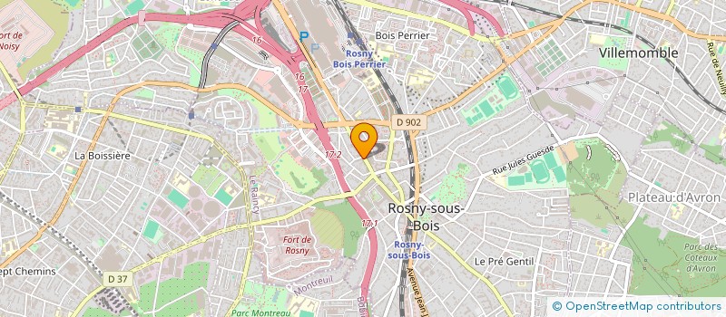 localisation de l'entreprise CENTRE OPHTALMOLOGIQUE ROSNY-SOUS-BOIS à ROSNY-SOUS-BOIS
