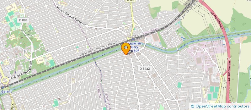 localisation de l'entreprise CENTRE OPHTALMOLOGIQUE VILLEPARISIS  VILLEPARISIS