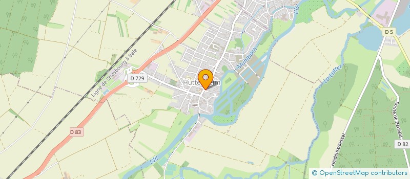localisation de l'entreprise CENTRE OPTIQUE à BENFELD