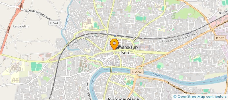 localisation de l'entreprise CENTRE OPTIQUE JACQUEMART à ROMANS-SUR-ISERE