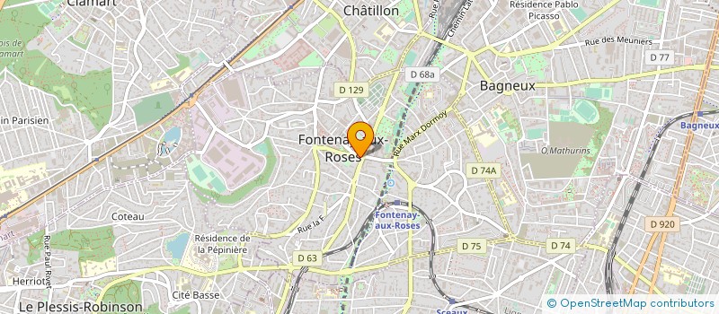 localisation de l'entreprise CENTRE OPTIQUE LEMAIRE à FONTENAY-AUX-ROSES