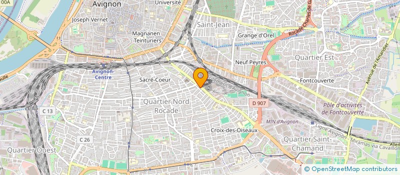 localisation de l'entreprise CENTRE OPTIQUE MUTUALISTE D'AVIGNON à AVIGNON