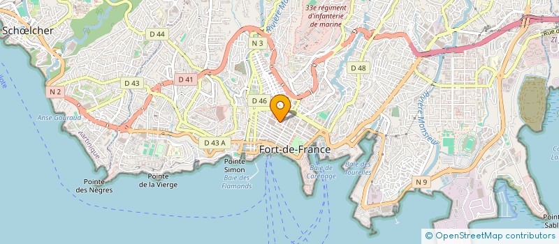 localisation de l'entreprise CENTRE OPTIQUE SARL à FORT-DE-FRANCE
