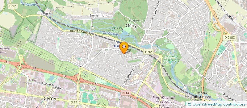 localisation de l'entreprise CENTRE OPTIQUE SURDITE à OSNY