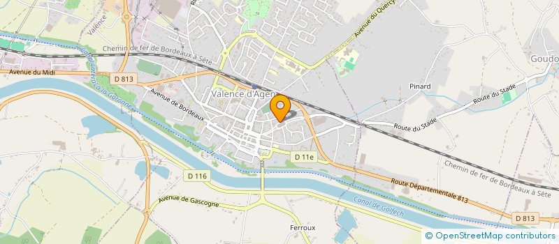 localisation de l'entreprise CENTRE ORGANI RESSOU FORMAT INTERN à VALENCE