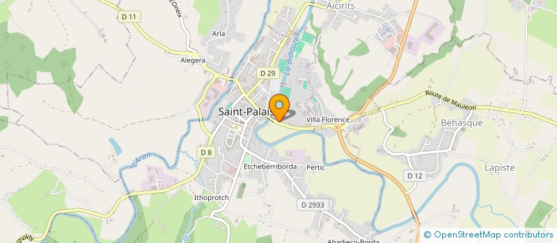 localisation de l'entreprise CENTRE ORTHOPEDIQUE BASQUE  SAINT-PALAIS