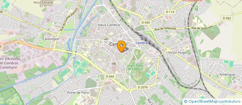 localisation de l'entreprise CENTRE ORTHOPEDIQUE BONTEMPS à CAMBRAI