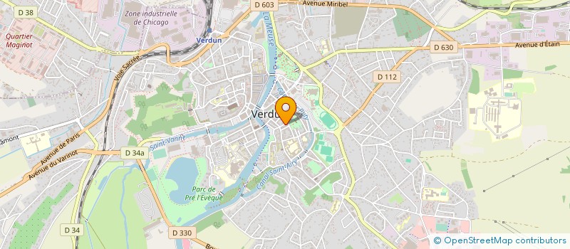 localisation de l'entreprise CENTRE OSTEOPATHIQUE DE LA HERNIE DISCALE à VERDUN