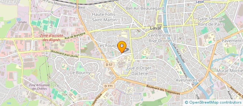 localisation de l'entreprise CENTRE OSTEOPATHIQUE LAVALLOIS à LAVAL