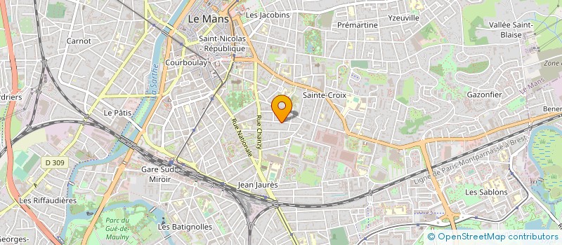 localisation de l'entreprise CENTRE OUEST AMENAGEMENT à LE MANS