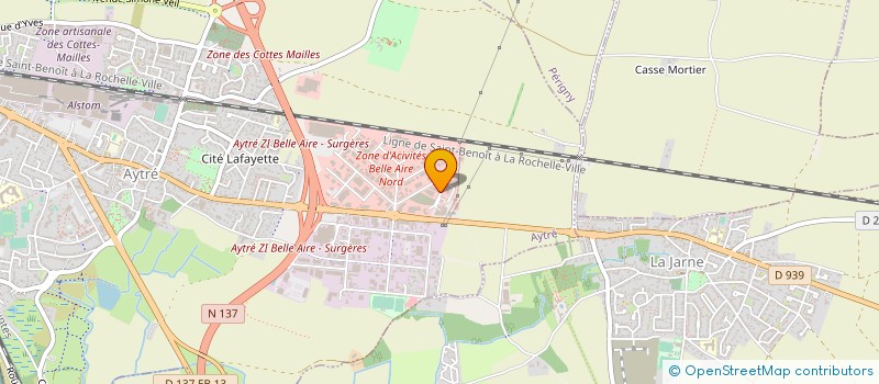 localisation de l'entreprise CENTRE OUEST ANTENNES SARL  AYTRE