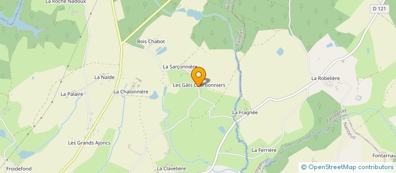 localisation de l'entreprise CENTRE OUEST BOIS à EXIREUIL