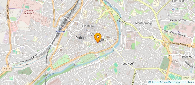 localisation de l'entreprise CENTRE OUEST MEDIATION à POITIERS