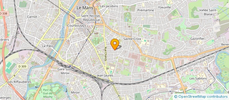 localisation de l'entreprise CENTRE OUEST PROMOTION à LE MANS