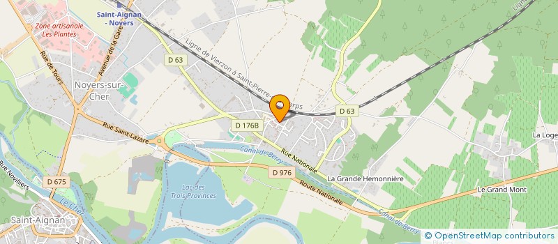 localisation de l'entreprise CENTRE OUEST TERRASSEMENTS à NOYERS-SUR-CHER