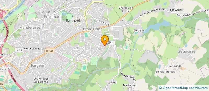 localisation de l'entreprise CENTRE OUEST TRAVAUX SPECIAUX à PANAZOL