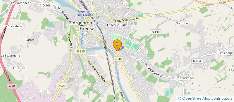 localisation de l'entreprise CENTRE OUTILLAGES ET AGRICOLES à ARGENTON-SUR-CREUSE