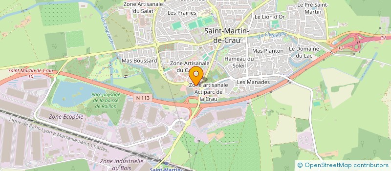 localisation de l'entreprise CENTRE PALMER à SAINT-MARTIN-DE-CRAU