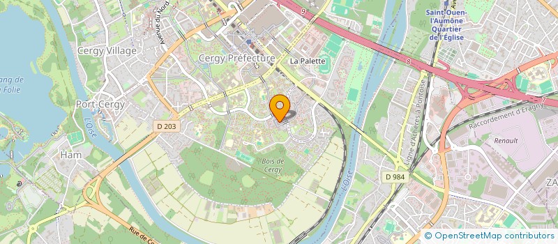 localisation de l'entreprise CENTRE PARA MEDICAL DES TOULEUSES  CERGY