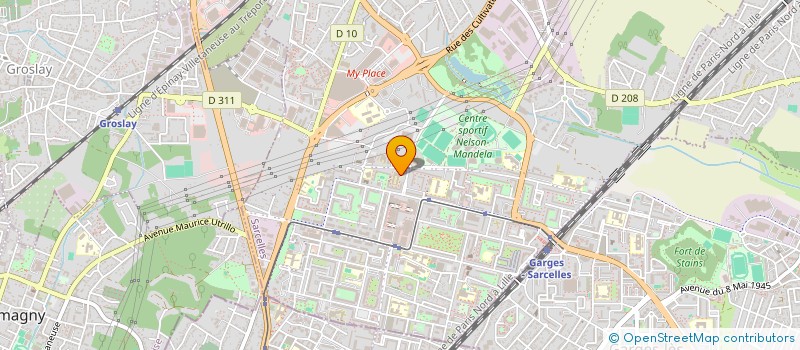 localisation de l'entreprise CENTRE PARACLINIQUE CHARLES PEGUY  SARCELLES