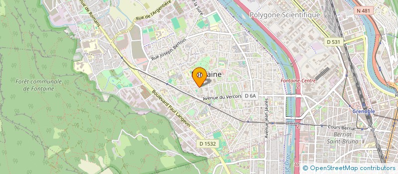 localisation de l'entreprise CENTRE PARAMEDICAL CHARLES MICHELS  FONTAINE