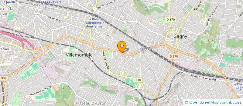 localisation de l'entreprise CENTRE PARAMEDICAL DE LA GRANDE RUE  VILLEMOMBLE