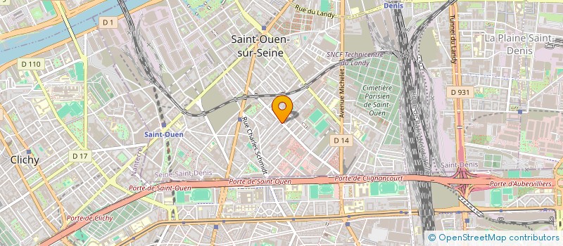 localisation de l'entreprise CENTRE PARAMEDICAL DES ROSIERS à SAINT-OUEN-SUR-SEINE