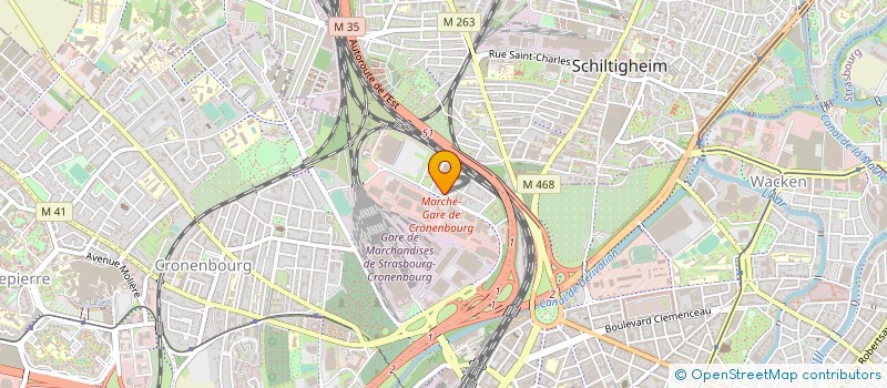 localisation de l'entreprise CENTRE PARC à STRASBOURG