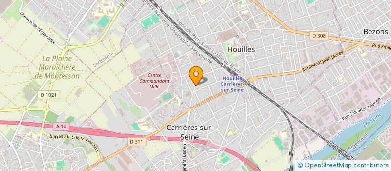 localisation de l'entreprise CENTRE PARIPHAS à HOUILLES