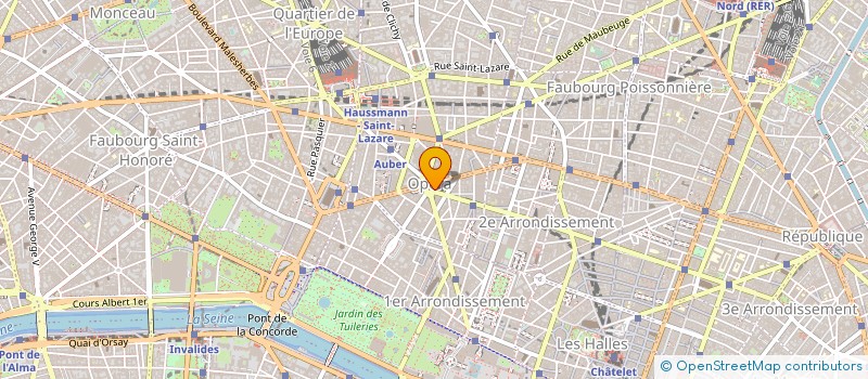 localisation de l'entreprise CENTRE PARIS à PARIS
