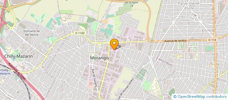 localisation de l'entreprise CENTRE PARISIEN DE RECYCLAGE à MORANGIS