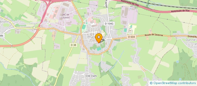 localisation de l'entreprise CENTRE PAROISSIAL  PHALSBOURG