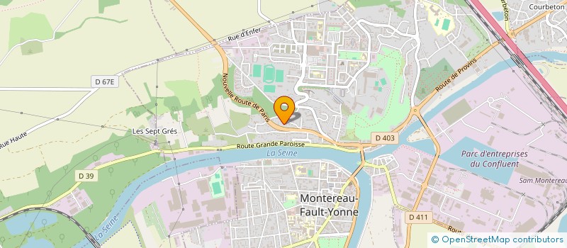 localisation de l'entreprise CENTRE PAVAGE  MONTEREAU-FAULT-YONNE