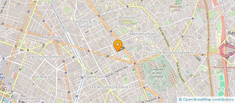 localisation de l'entreprise CENTRE PEDAGOGIQUE B.A . BAC  PARIS 11