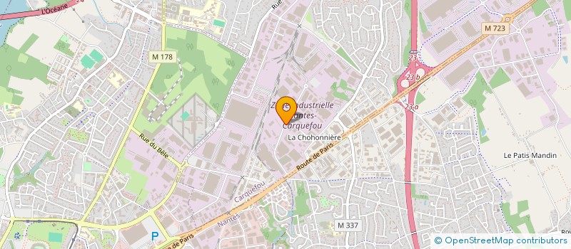 localisation de l'entreprise CENTRE PEDAGOGIQUE SHERWOOD à CARQUEFOU